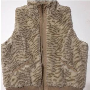 Jou Jou vintage faux fur vest, worn once